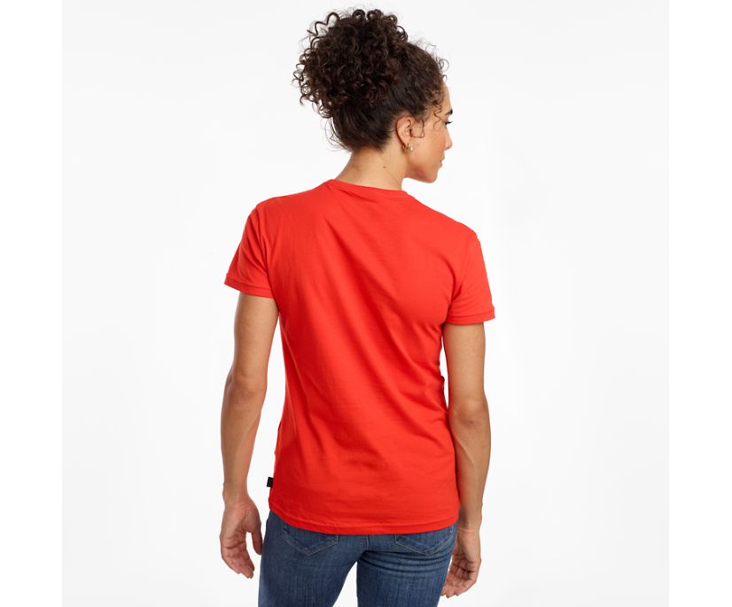 Saucony Rested Short Sleeve Women's Shirts Red | AU 288WNBY